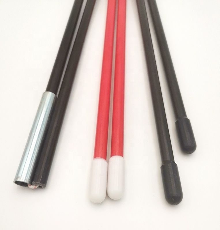 Cores personalizadas 7.9mm 9.5mm 11mm Fibra de vidro barraca postes GFRP FRP barraca plástica lisa